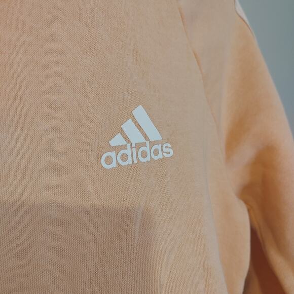 Adidas Size Small S Light Pink Sweatshirt Workout Long Sleeve Comfy Athleisure - Picture 6 of 9